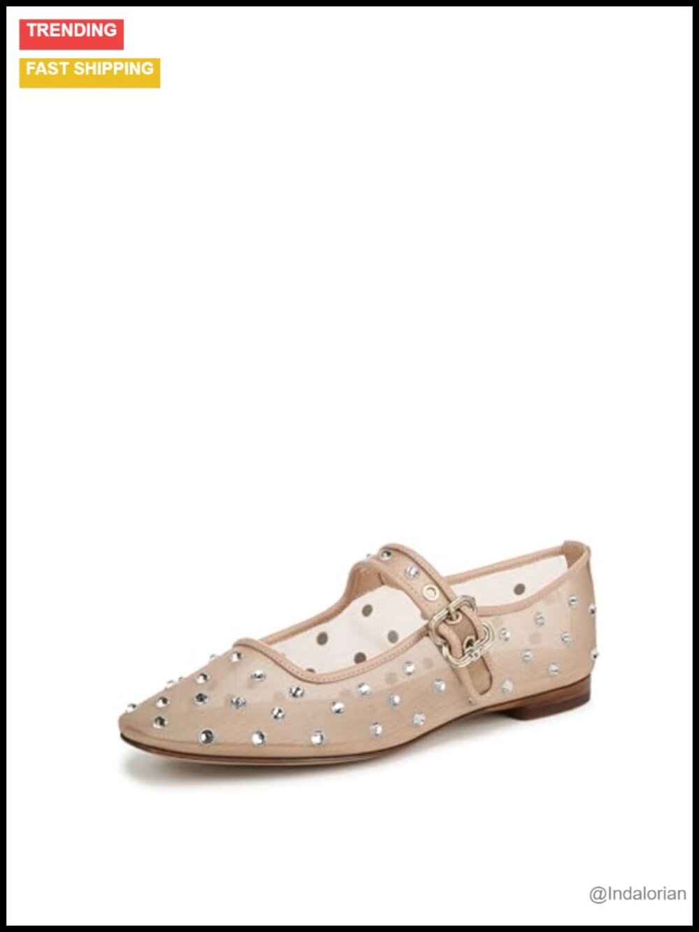 Mesh Ballet Flats Square Toe Casual Work Shoes
